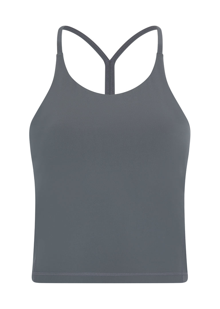 Higher Power Vest Top - Ash